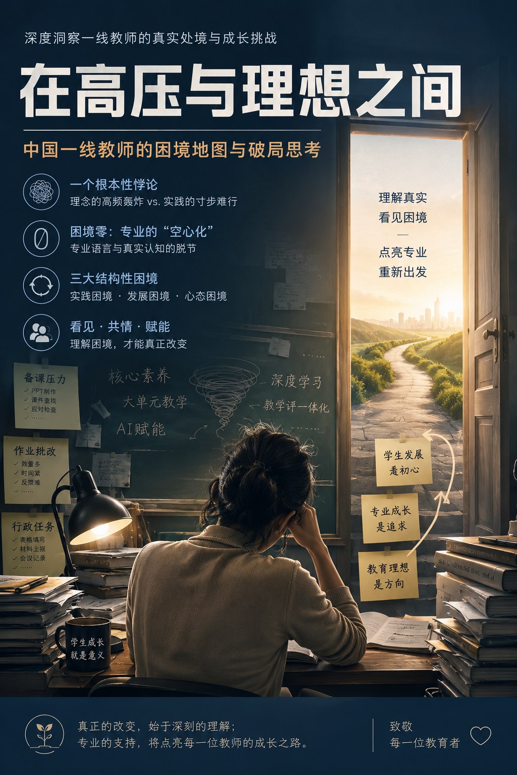一线教师现状的核心认识：一张多层交织的“困境地图”