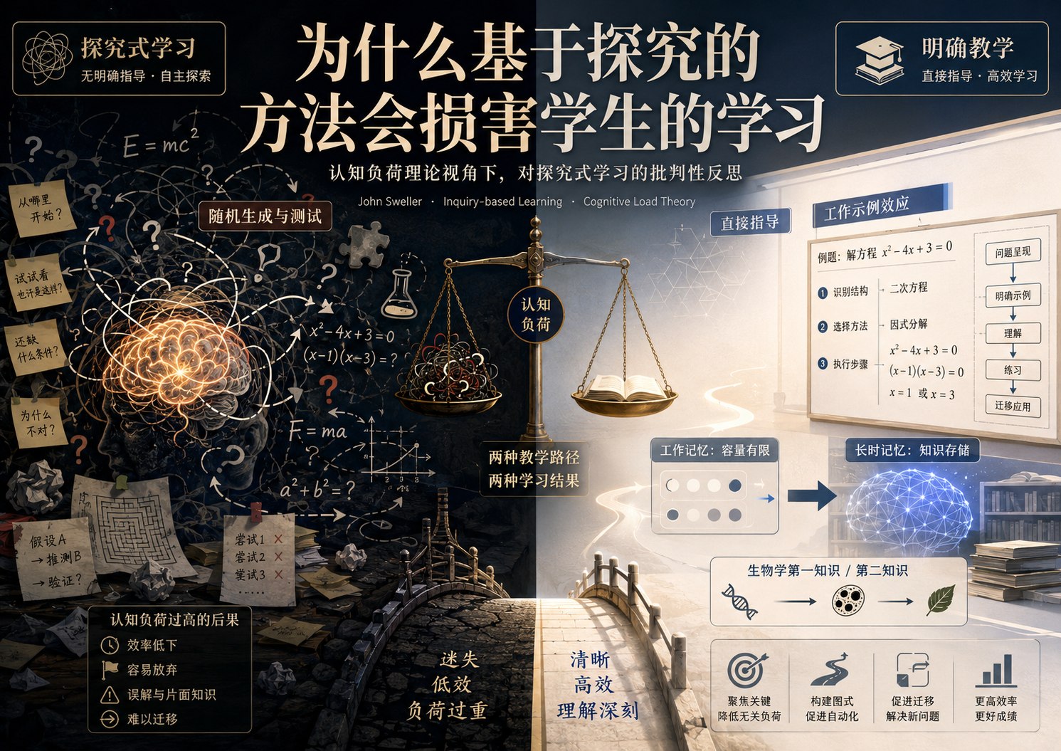 为什么基于探究的方法会损害学生的学习