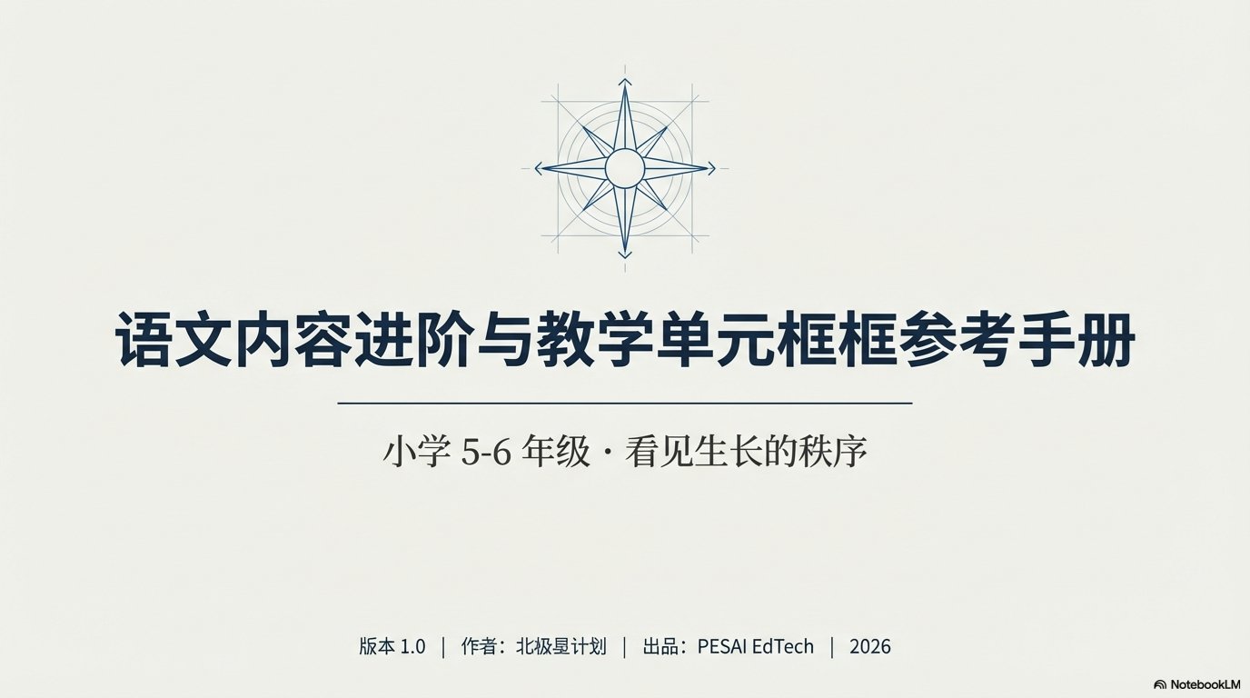 语文内容进阶与教学单元框架参考手册(小学5-6年级)